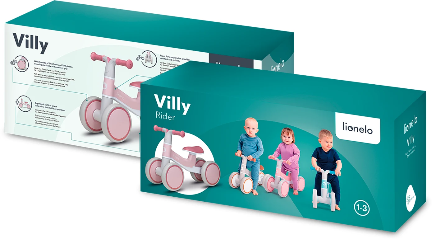 Біговел Lionelo Villy PINK ROSE